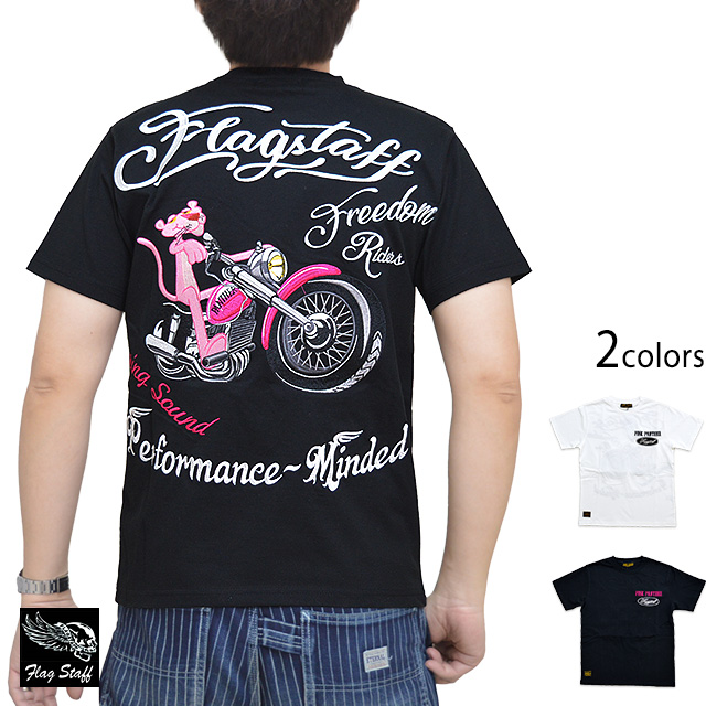 ピンクパンサーコラボ半袖Tシャツ◆Flagstaff