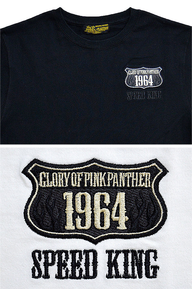 ピンクパンサー フラッグスタッフ半袖tシャツ Flagstaff 4271 フラッグスタッフ 刺繍 バイカー
