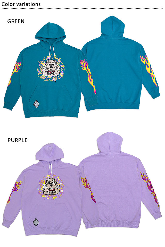 チャラ男パーカー Galfy ガルフィー 犬 ゆったりめ ビッグサイズ ユニセックス