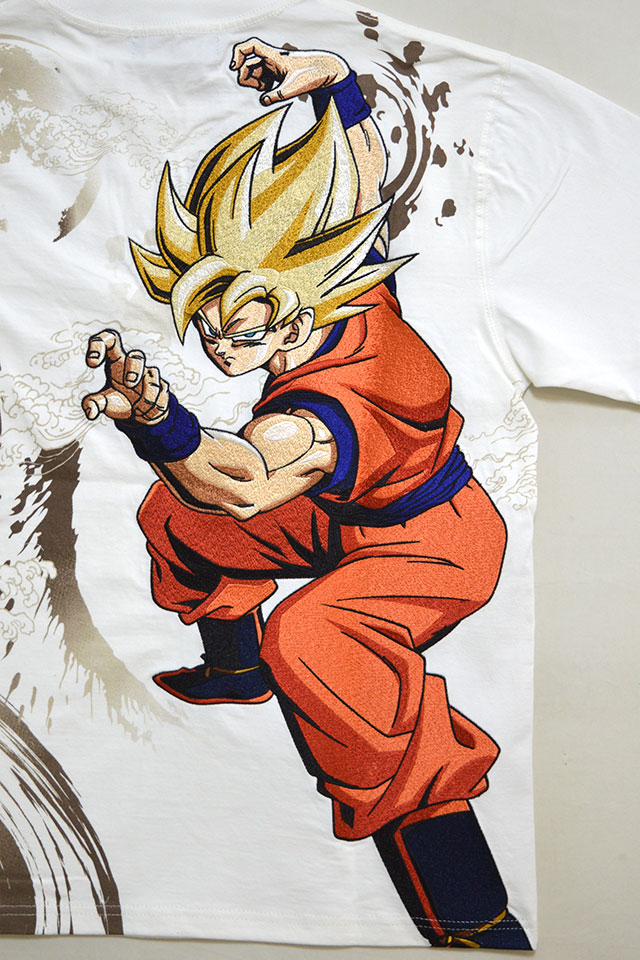ドラゴンボールコラボ 戦闘開始半袖tシャツ 孫悟空 絡繰魂 2180 和柄 和風 刺繍 少年ジャンプ 集英社