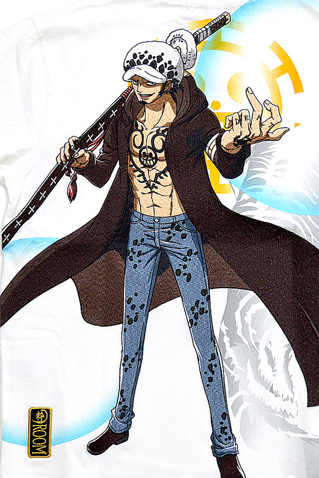 絡繰魂×ONE PIECE オペオペの半袖Tシャツ「トラファルガー・ロウ」◆絡繰魂 絡繰魂×ONE PIECE オペオペの半袖Tシャツ「トラファルガー・ロウ」◆絡繰魂