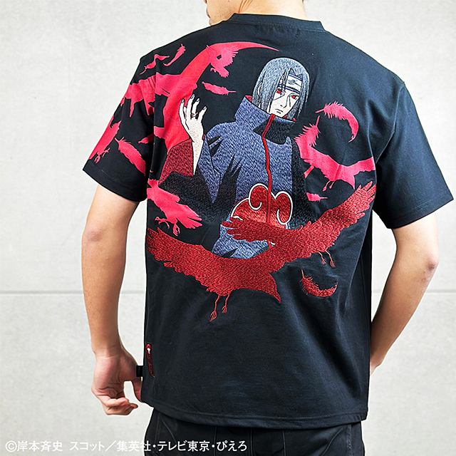 NARUTO×絡繰魂 【うちはイタチ】暁半袖Tシャツ◆絡繰魂