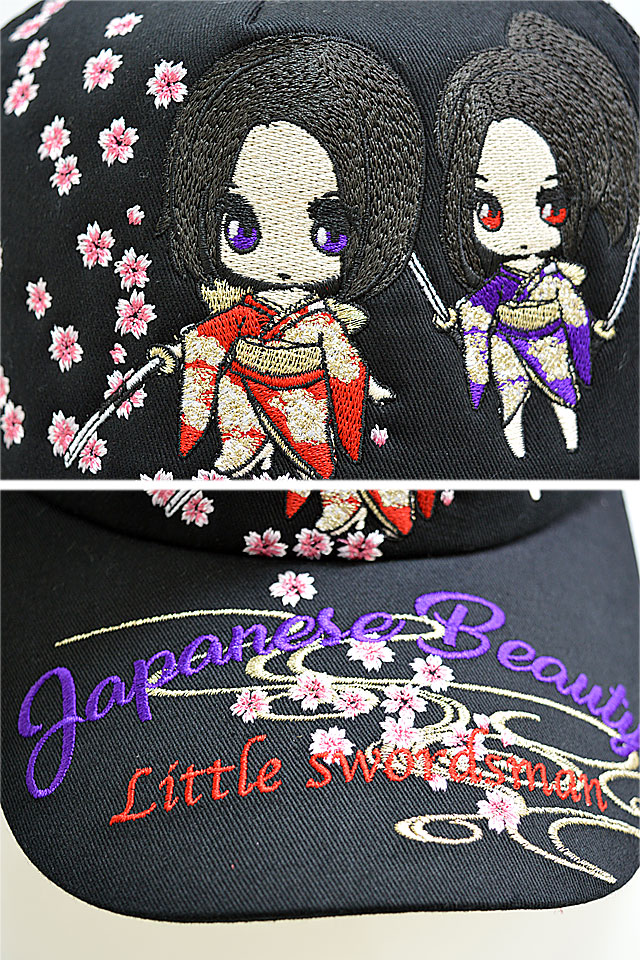 抜刀娘 刺繍メッシュキャップ 抜刀娘 40 和柄 和風 帽子 姉御 花魁 雑貨 プレゼント 抜刀娘 刺繍メッシュキャップ 抜刀娘 40 和柄 和風 帽子 姉御 花魁 雑貨 プレゼント