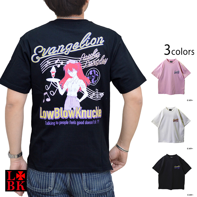 Eva Lbk アスカcafe Clark半袖tシャツ ロウブロウナックル エヴァンゲリオン Eva コラボ