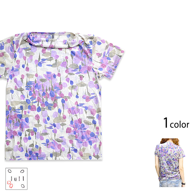 紫 半袖Tシャツ