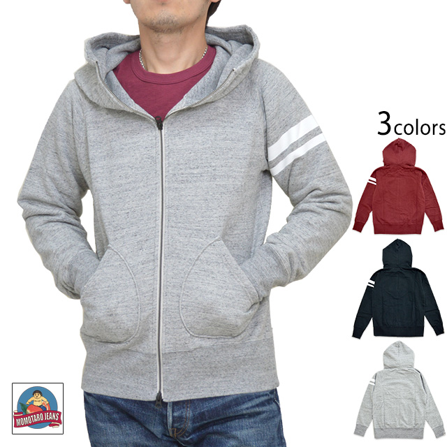 出陣スウェットパーカー 桃太郎ジーンズ 07 044 Momotaro Jeans 日本製 岡山 国産 スエット トレーナー