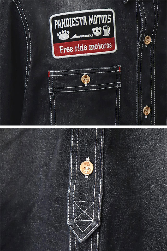 新しい パンディエスタ✖️HONDA デニムシャツ L coffeerock.co.za