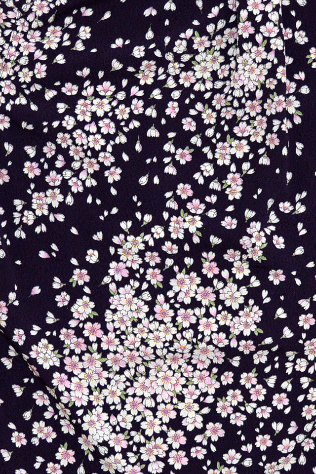 縮緬レギュラーシャツ 桜吹雪スペシャル 衣櫻 Sa1281 和柄 和風 ちりめん 日本製 国産 さくら サクラ