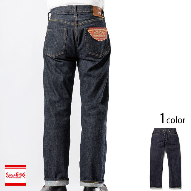 SUGAR CANE 1947 W32 L34 denim pants, red edge, very rare