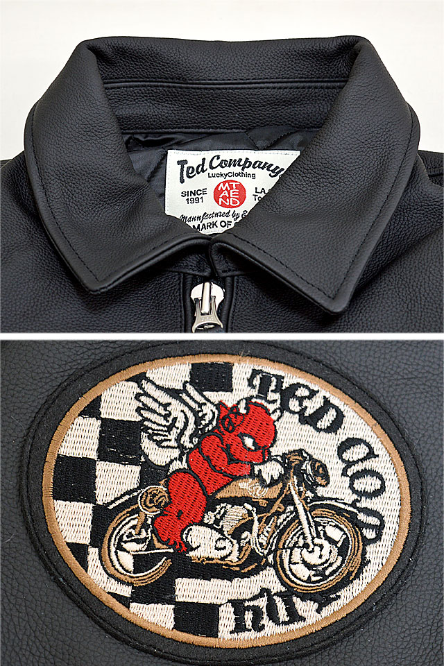 DEVIL M.Cレザーライダースジャケット TEDMAN テッドマン TDRJ-12000 