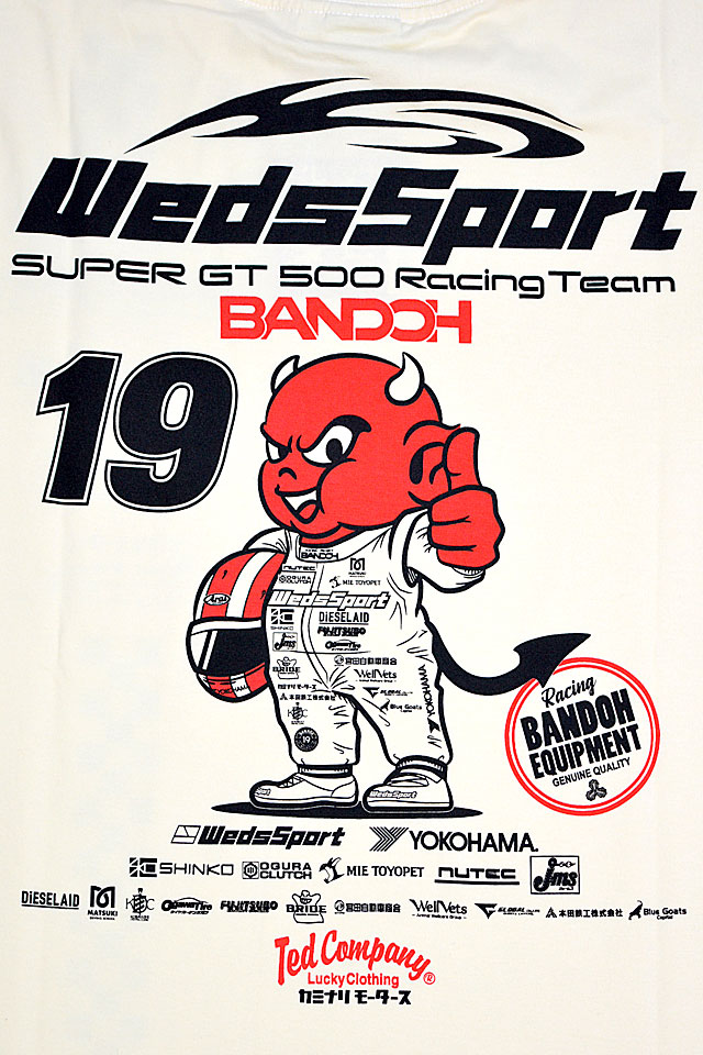 WEDS SPORT BANDOHコラボ半袖Tシャツ◆TEDMAN/テッドマン