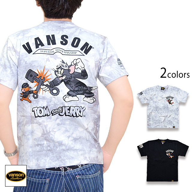 vanson×TOM＆JERRYコラボ 天竺半袖Tシャツ vanson TJV-2229 バンソン ...