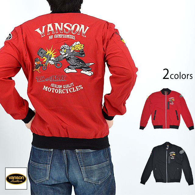 vanson×TOM＆JERRYコラボ サマーメッシュジャケット◆vanson