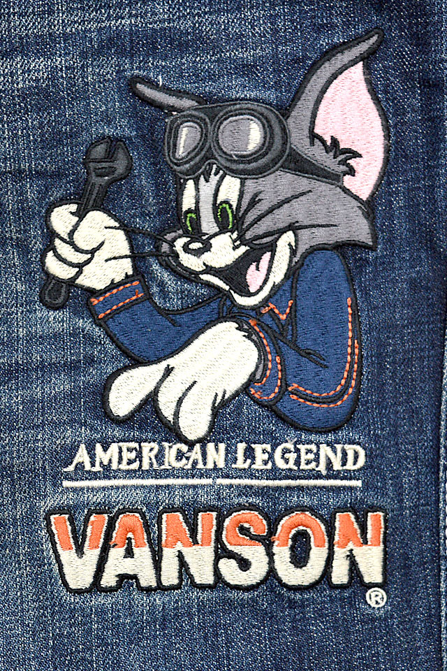 vanson×TOM＆JERRYコラボ デニムパンツ vanson TJV-2333