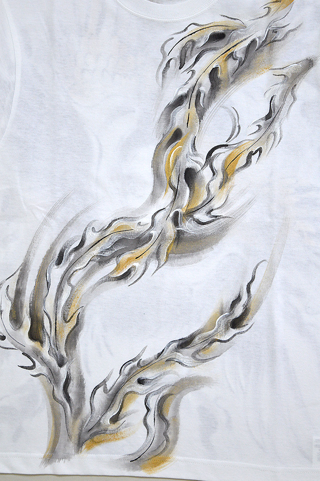 手描き長袖Tシャツ「双鳳凰」 禅 KTLH0021 和柄 和風 ロングTシャツ 